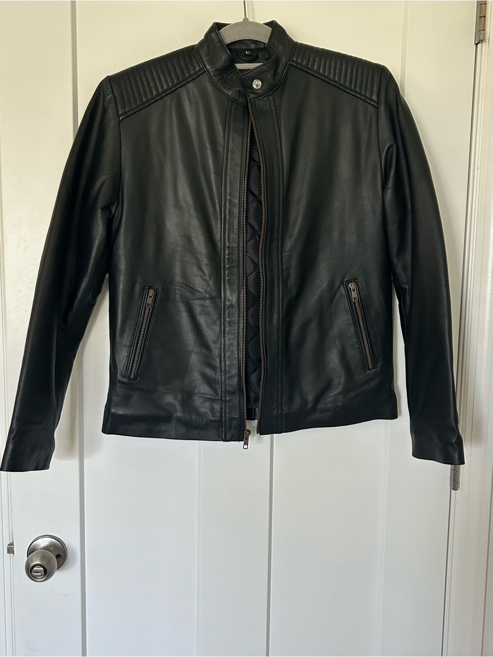 Black genuine, neppa Leather Jacket - Women